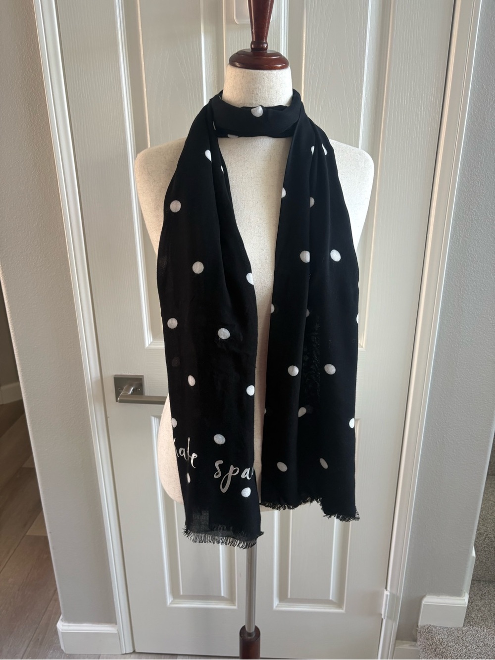 Kate Spade | New York Lightweight Polka Dot Scarf | Very Good Condition.